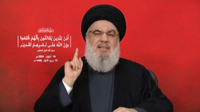 Wer ist Scheich Hassan Nasrallah Hisbollah Fuehrer der Ziel israelischer Angriffe