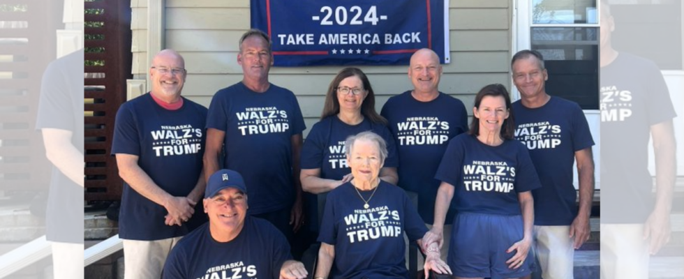 „Nebraska Walzs for Trump T Shirts entfachen Apostroph Debatte auf X soziale Medien