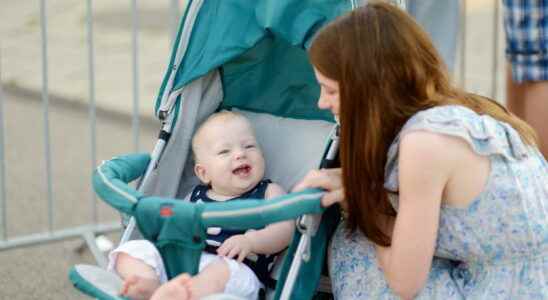 The top of baby strollers