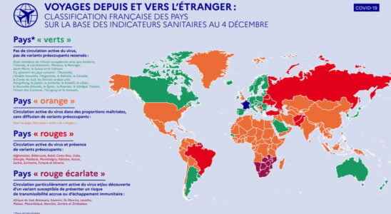 Covid map France scarlet red country department