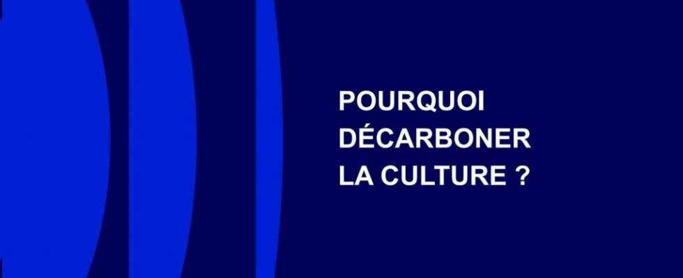 Lets decarbonize culture arts cinema books shows digital