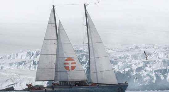 Perseverance the Polar Pod supply sailboat