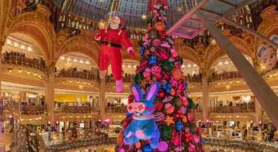 The Galeries Lafayette tree in Paris