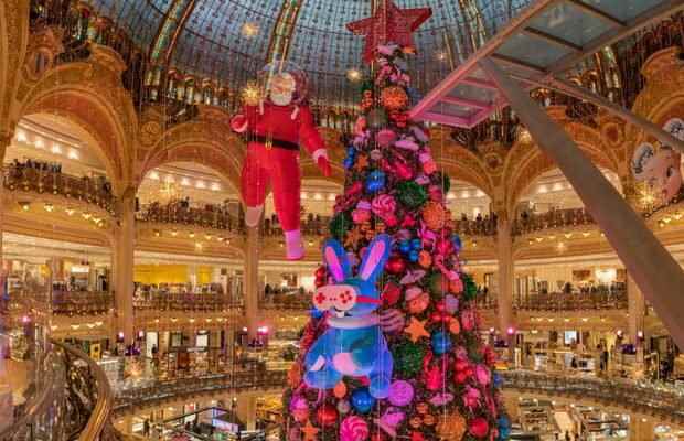 The Galeries Lafayette tree in Paris