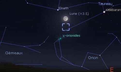 The Moon approaching Elnath and the Crab Nebula