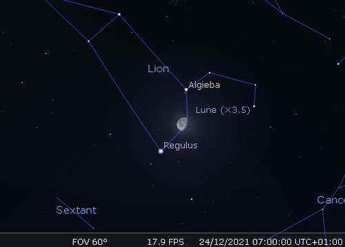 The Moon in reconciliation with Regulus