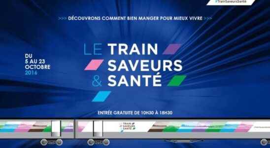 The Saveurs et sante Expo train on track until 23