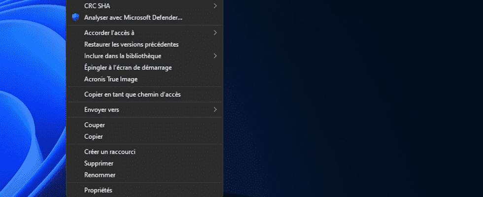 Windows 11 context menu find the classic view