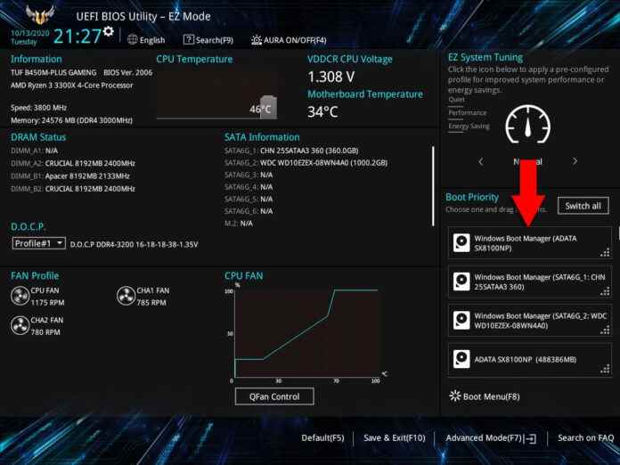 BIOS Settings to Format to Windows 10