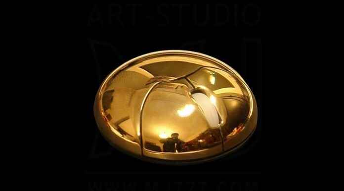 Metal Gold Sun Mouse (MJ777)