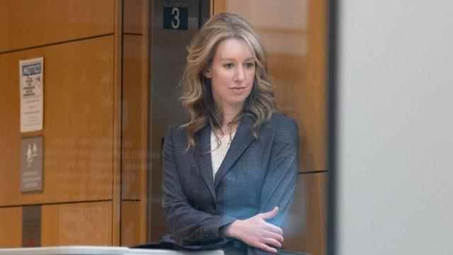 Elizabeth Holmes, founder and former CEO of Theranos, arrives for motion hearing on Monday, November 4, 2019, at the US District Court House inside Robert F. Peckham Federal Building in San Jose, California