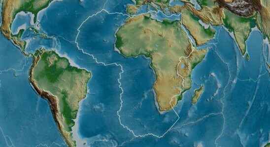 50 million years ago the Pacific plate suddenly changed direction