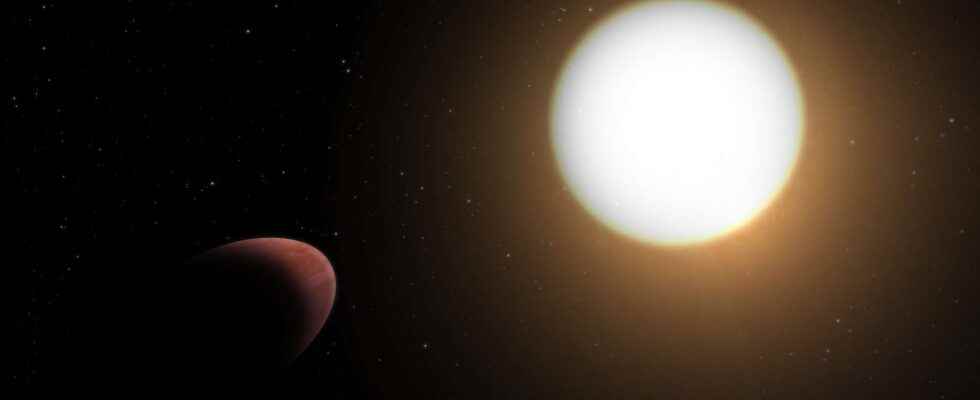 First detection of an exoplanet which is not spherical