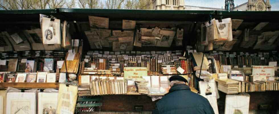 In Paris the booksellers on the banks of the Seine