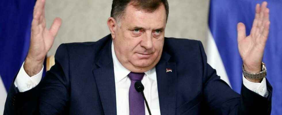 Milorad Dodik secessionist leader of the Republika Srpska