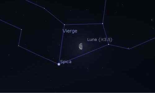 The Moon in rapprochement with Spica