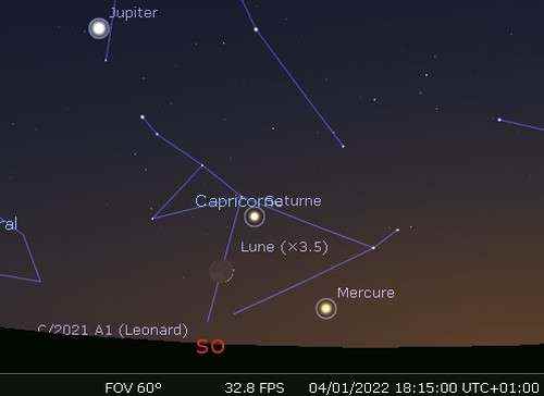 The Moon in reconciliation with Mercury and Saturn