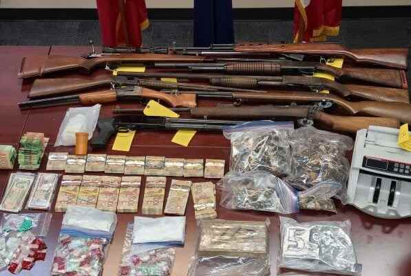 Two Newbury men face drugs weapons charges