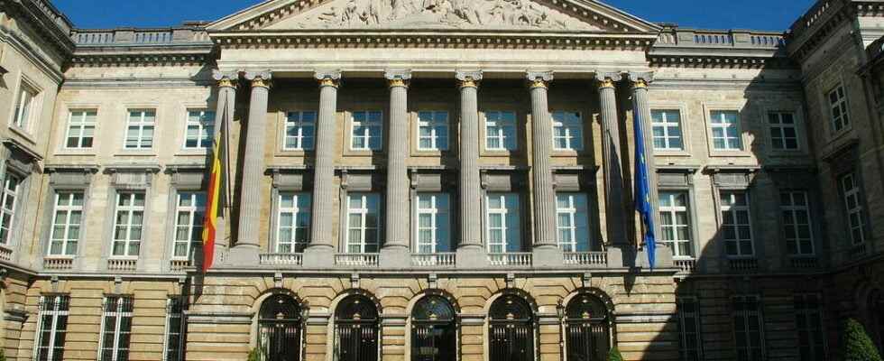 search of the Belgian Federal Parliament