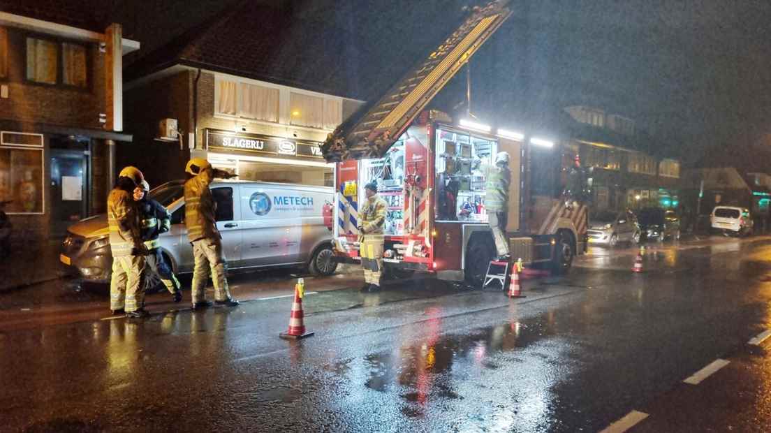 Fire brigade on the Noordewierweg.