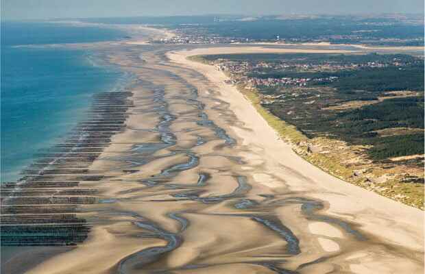 Bay of Somme seen from the sky