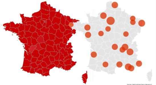 COVID CARD The situation by city and by department