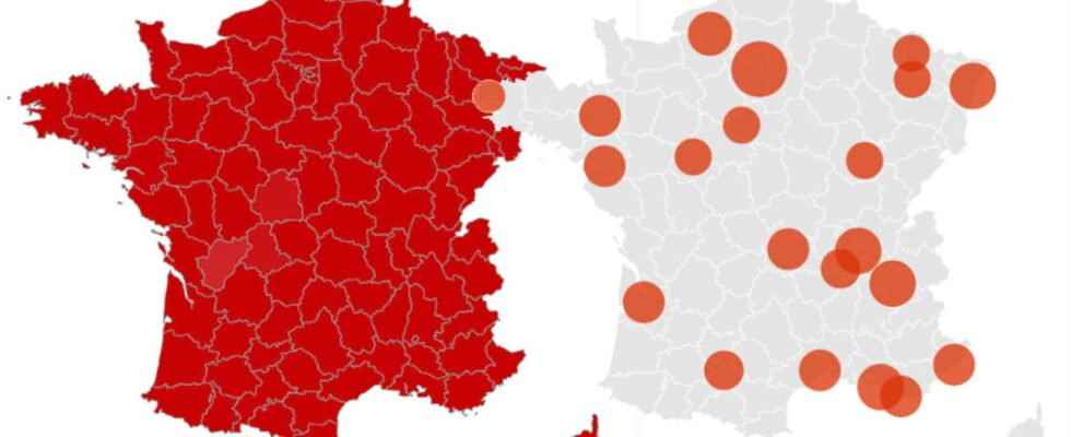 COVID CARD The situation by city and by department