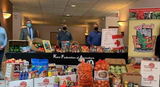 Donating food to celebrate Canadas Agriculture Day