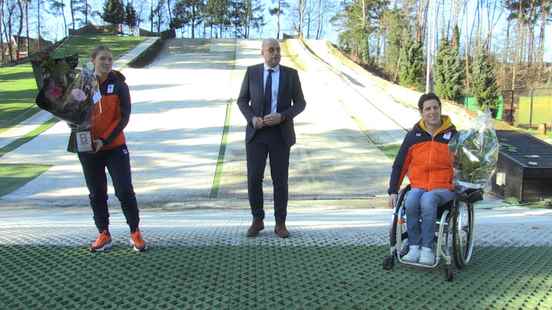 Flowers for Soesterberg Olympians Joska le Conte and Floris Meijer