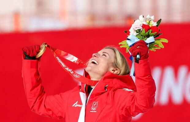 Lara Gut Behrami Olympic Super G champion