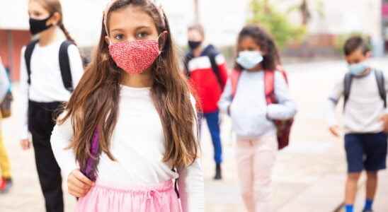 Mask at school end of wearing a mask at recess