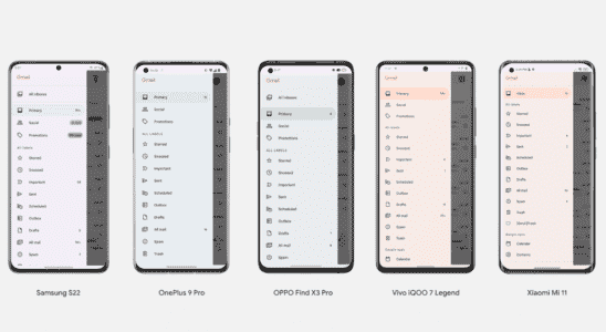 Material You dynamic themes are coming to other smartphones