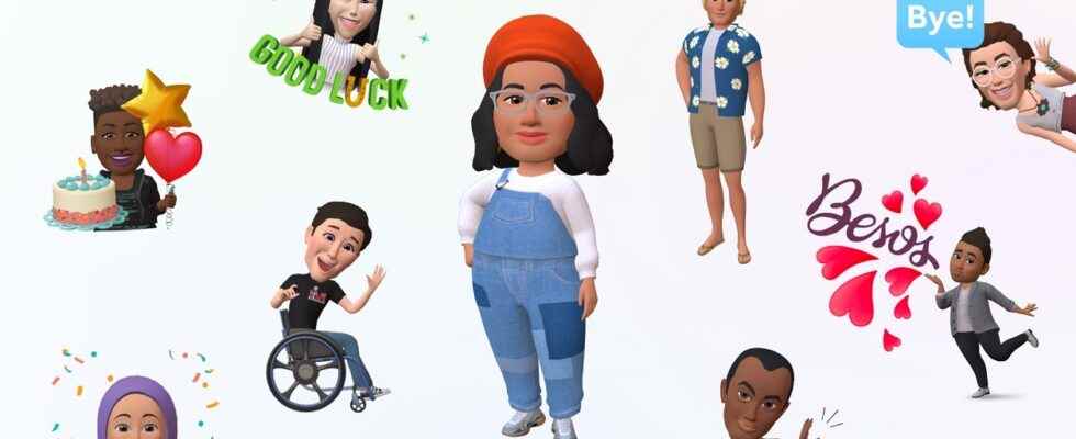 Meta deploys its new 3D avatars in Facebook Messenger and