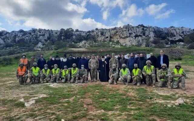 Shocking image in Southern Cyprus Weapons training from Greeks to