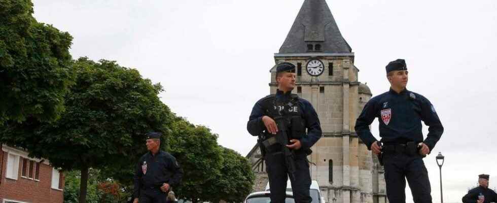 The trial of the assassination of Father Hamel in Saint Etienne du Rouvray