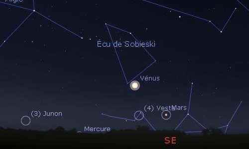 Venus reaches its maximum brightness