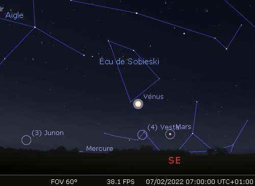 Venus reaches its maximum brightness