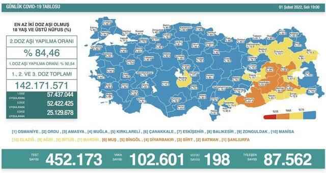 What was the number of coronavirus cases on February 1