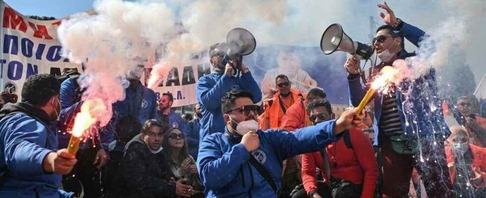 a major protest against inflation in Athens