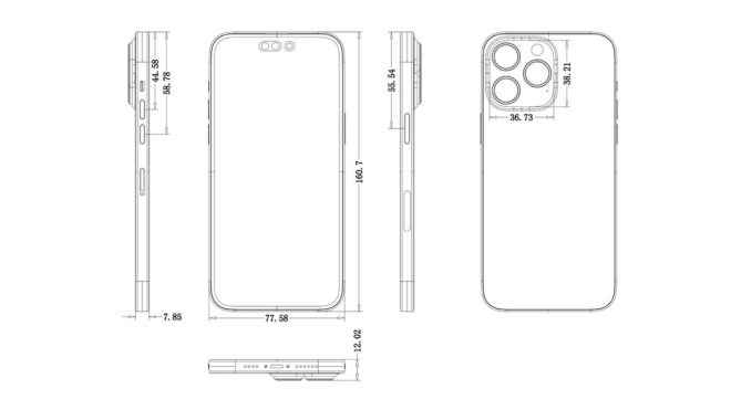 1647995938 788 Clear schematics for iPhone 14 Pro and 14 Pro