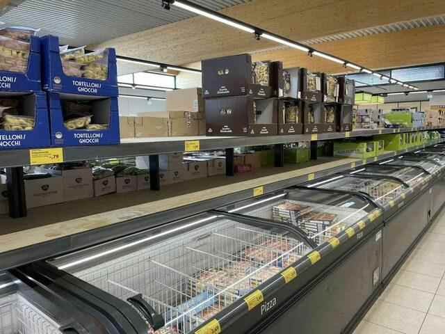 shelves left empty in germany