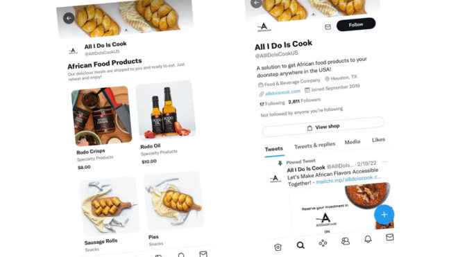 Company accounts gain a digital aisle with Twitter Shops