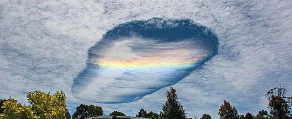 Extraordinary weather phenomenon the skypunch