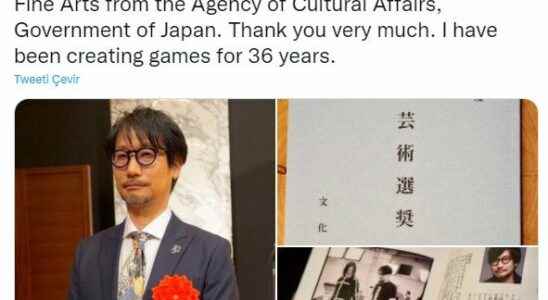 Hideo Kojima receives culture award