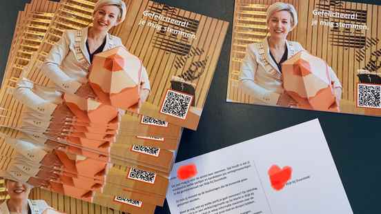 Postcard from the mayor for new voters Wijk bij Duurstede