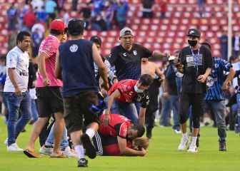 The fight between the fans of Atlas and Queretaro