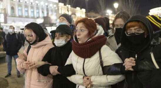 Those who wanted peace in Russia took to the streets