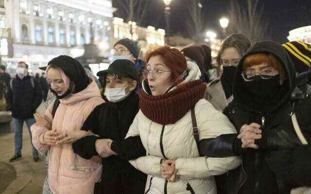 Those who wanted peace in Russia took to the streets