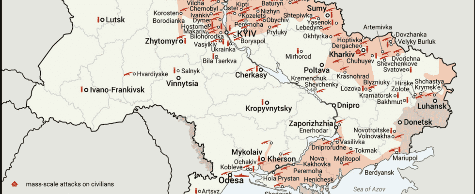 UKRAINE MAP Maps of Kiev and other fronts March 3