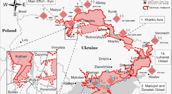 UKRAINE MAP Situation maps day 20